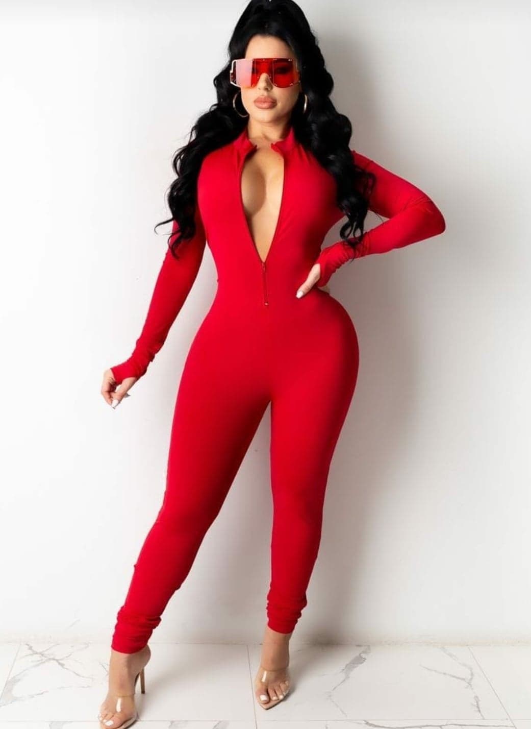 Jumpsuit de manga larga