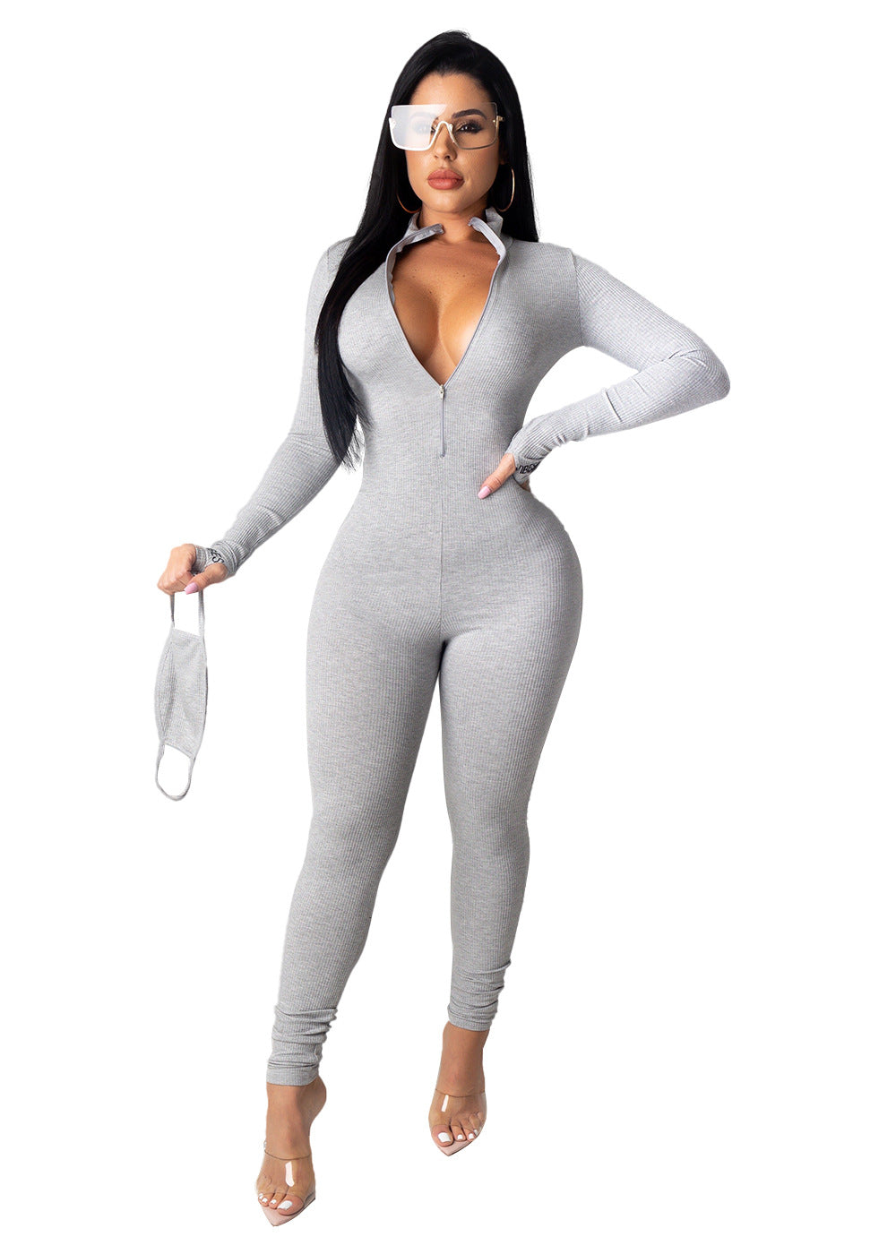 Jumpsuit de manga larga