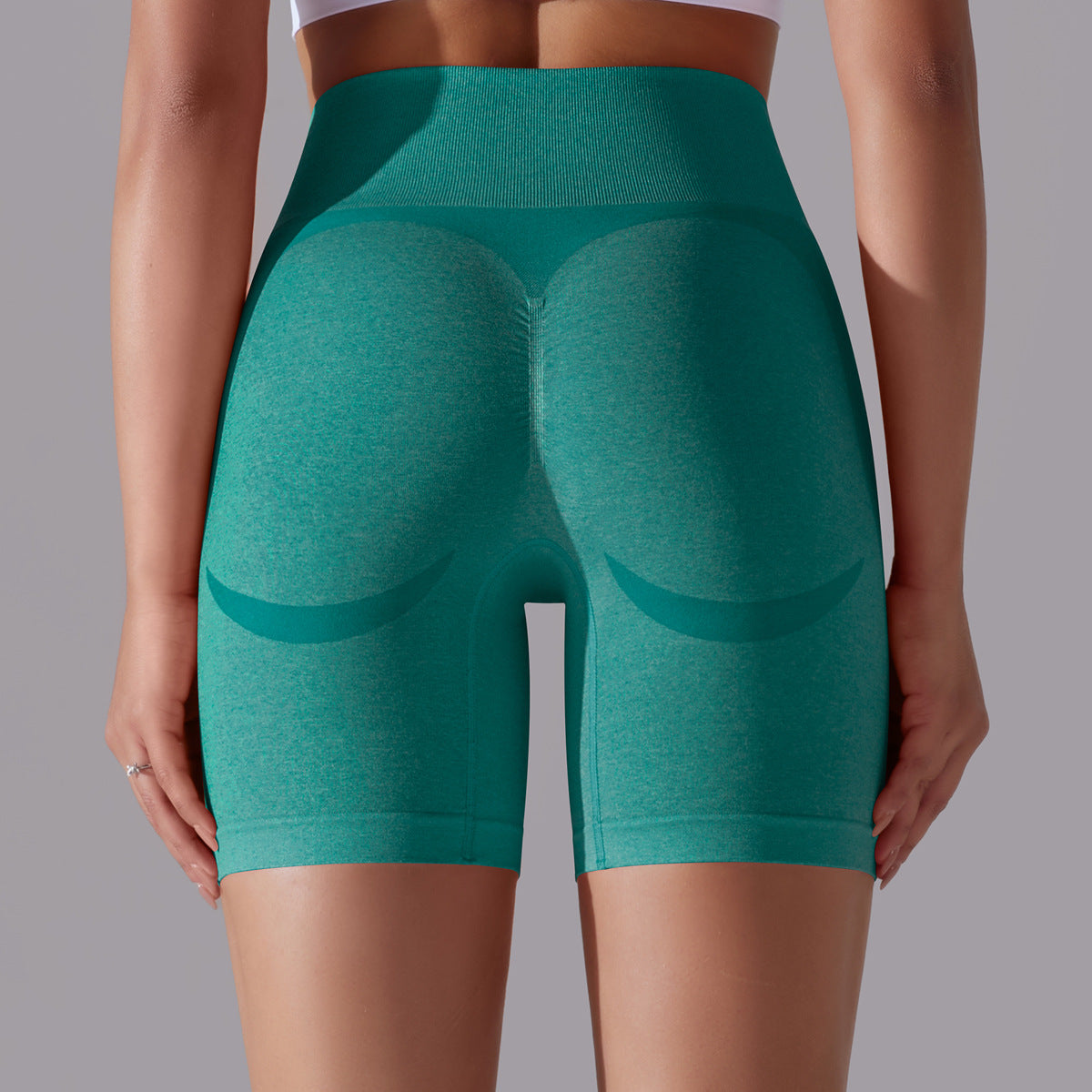 pantalones cortos de yoga de cintura alta para correr