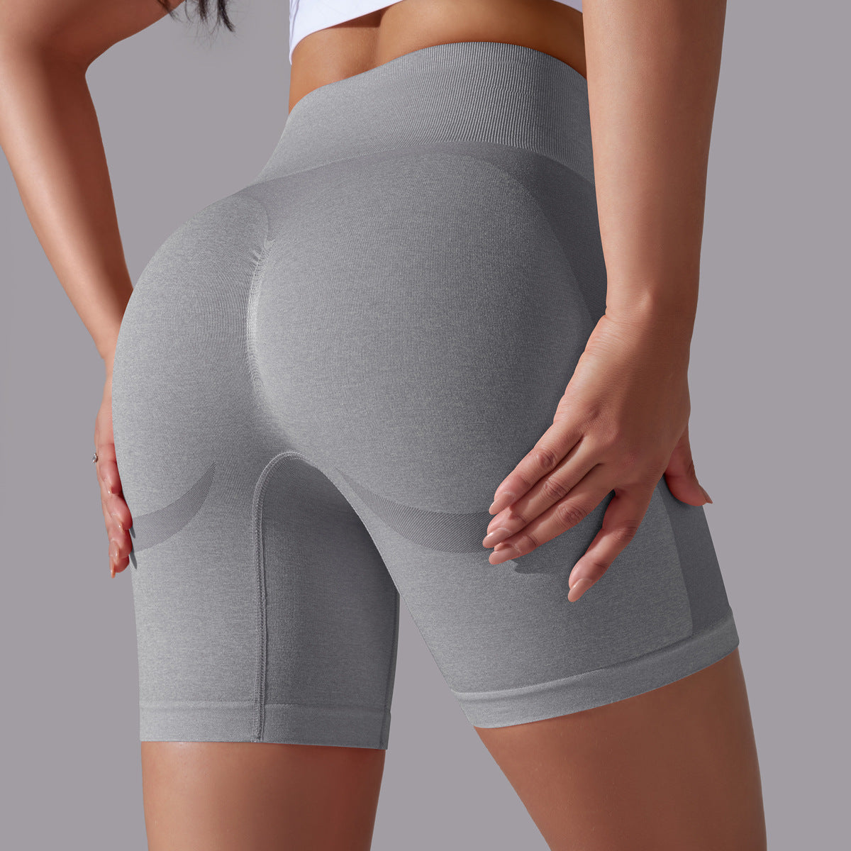 pantalones cortos de yoga de cintura alta para correr