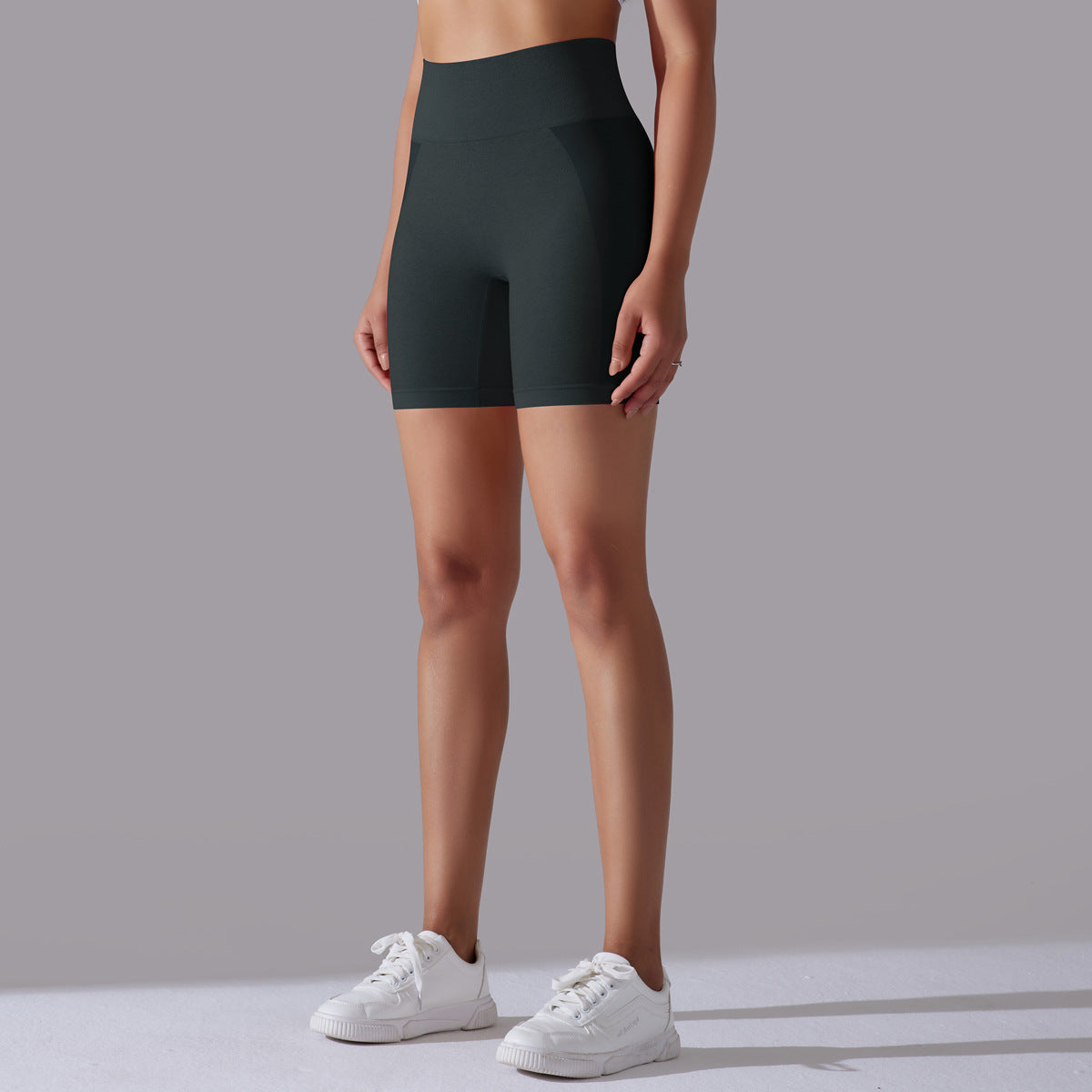 pantalones cortos de yoga de cintura alta para correr