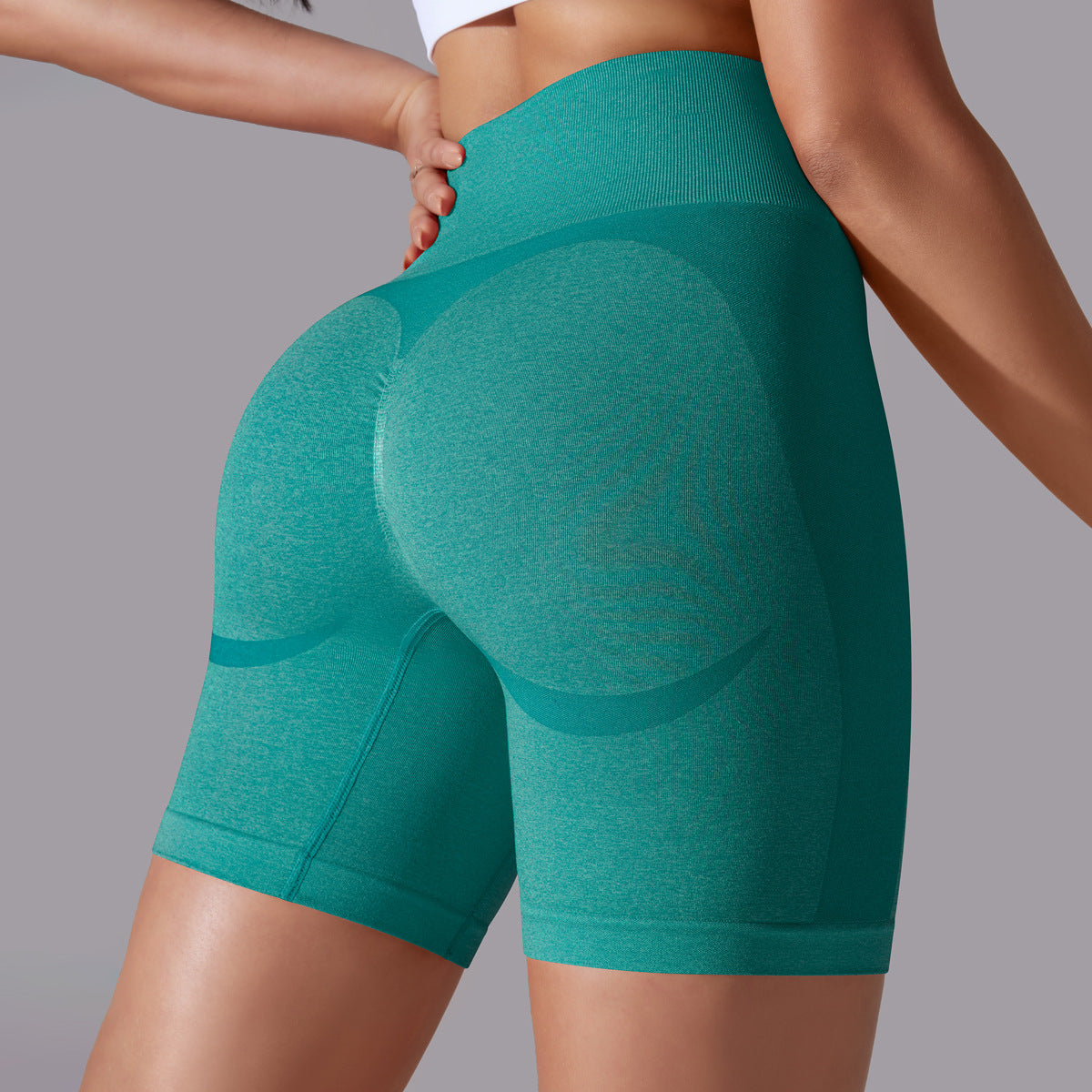 pantalones cortos de yoga de cintura alta para correr