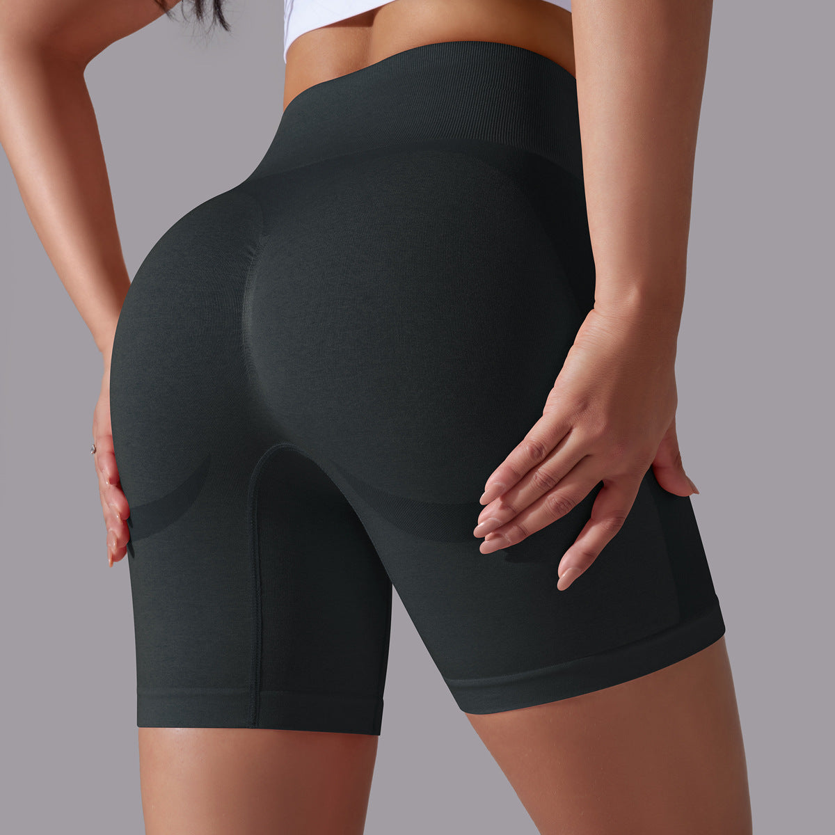 pantalones cortos de yoga de cintura alta para correr