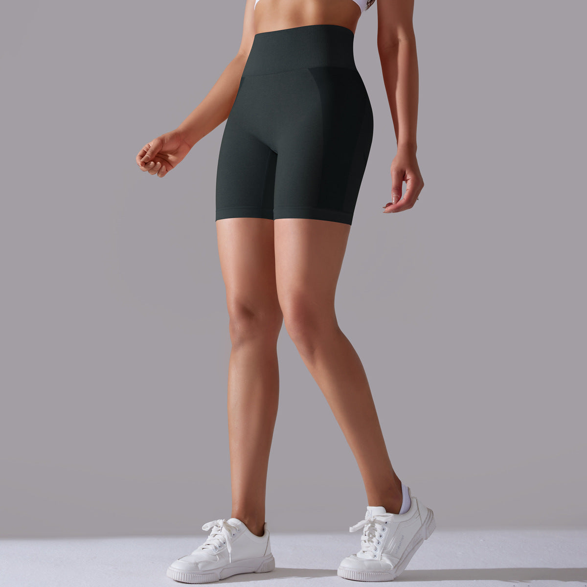 pantalones cortos de yoga de cintura alta para correr