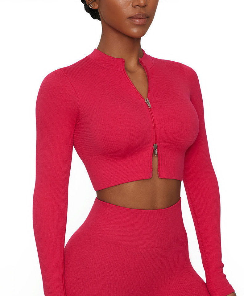 Conjunto de dos piezas de ropa de yoga para mujer, camiseta deportiva