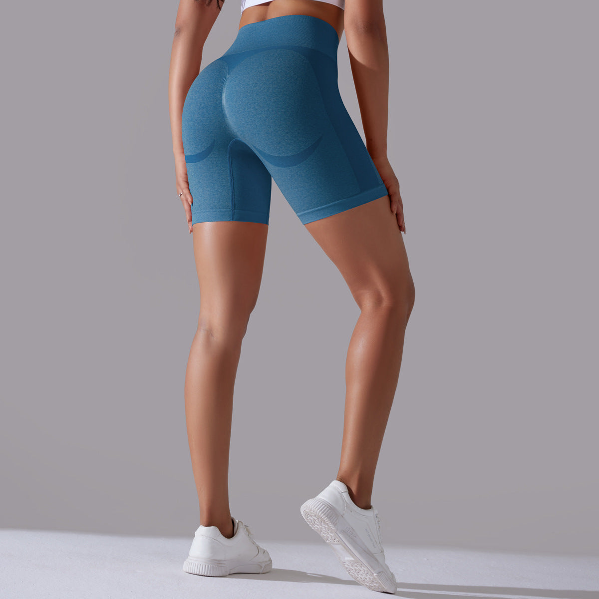 pantalones cortos de yoga de cintura alta para correr