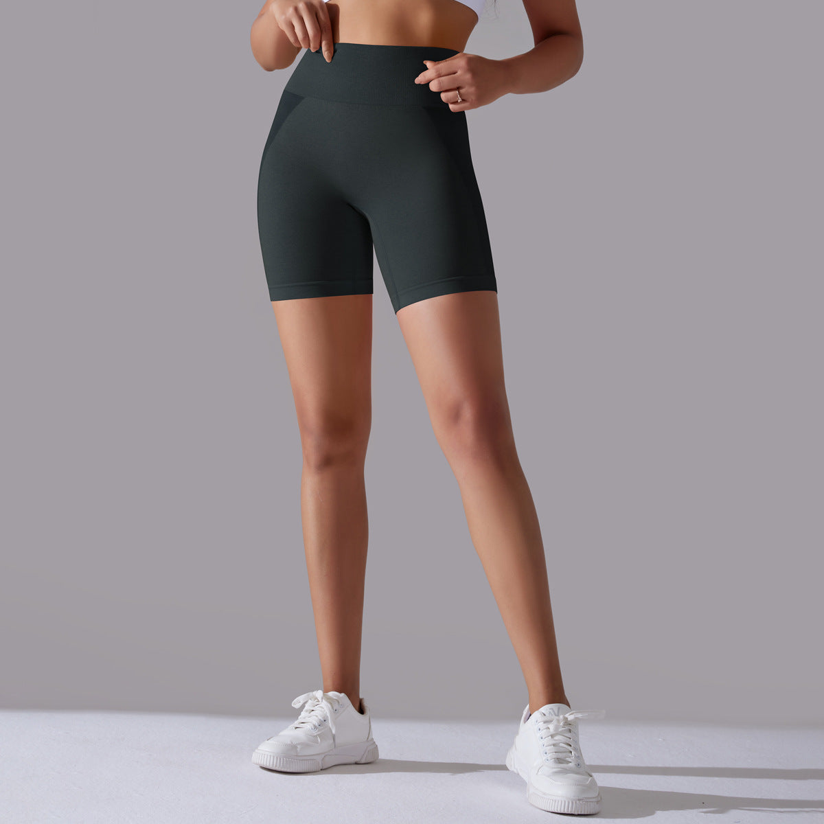 pantalones cortos de yoga de cintura alta para correr