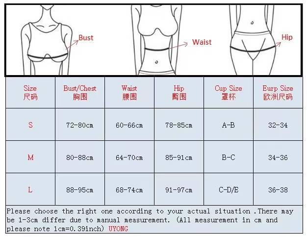 Traje de baño de tres piezas para mujer