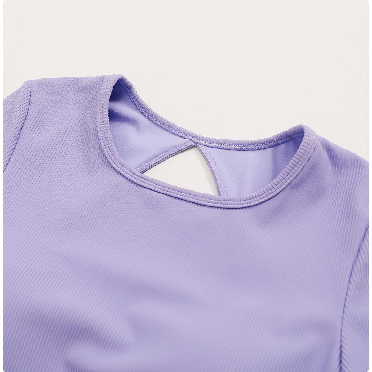 Ropa de entrenamiento sin mangas acanalada para mujer, camiseta deportiva informal de secado rápido