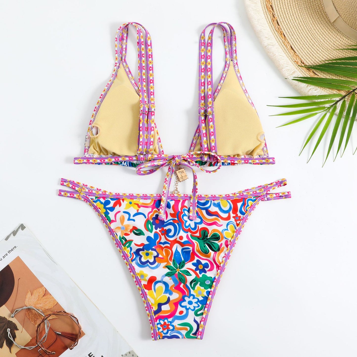 Traje de baño étnico Bikini de dos piezas