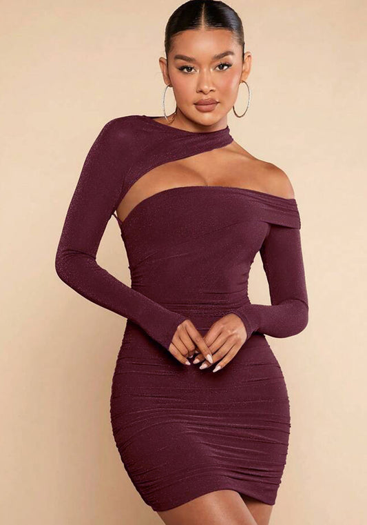 Women pleated Bodycon Dress