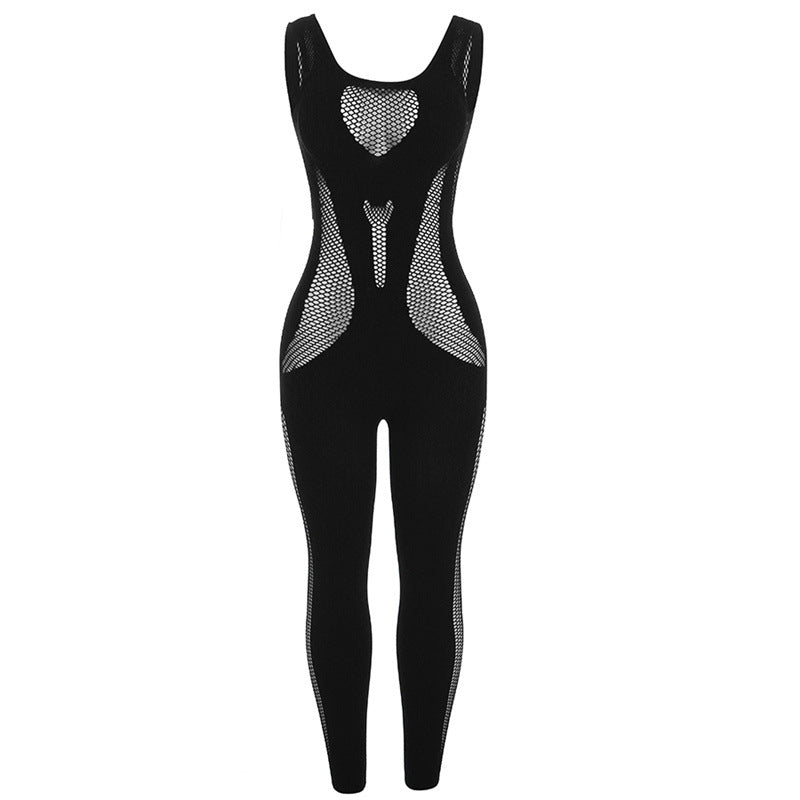 Jumpsuit  ajustado de cintura alta sin mangas