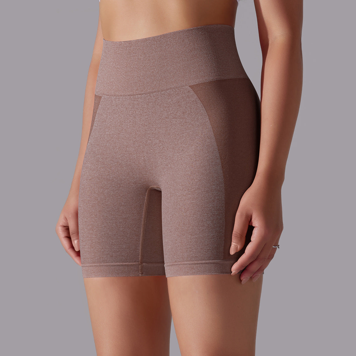 pantalones cortos de yoga de cintura alta para correr