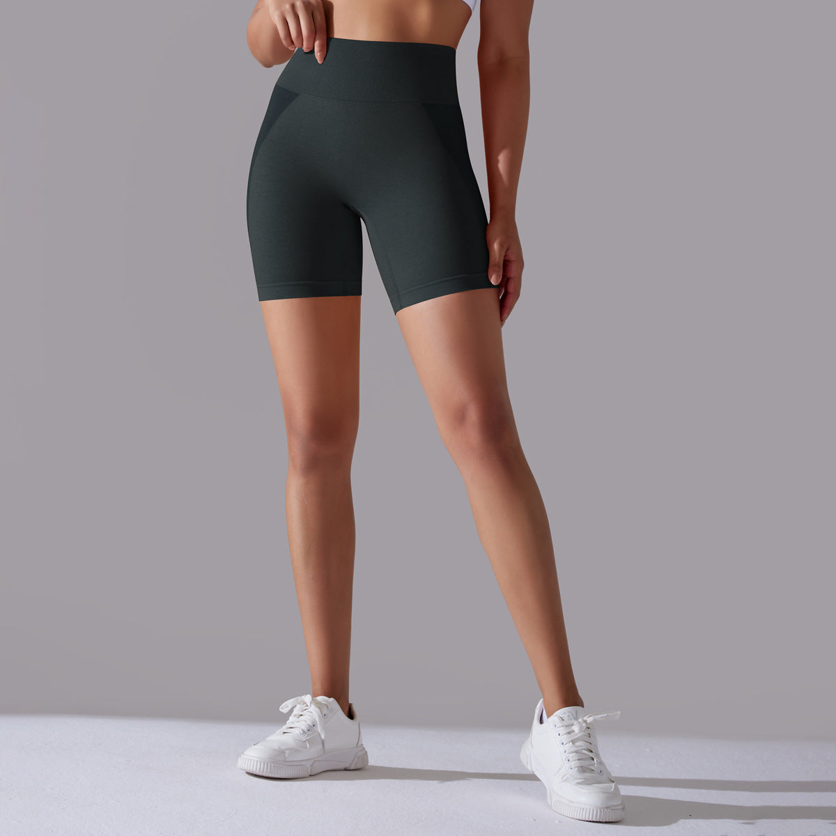 pantalones cortos de yoga de cintura alta para correr