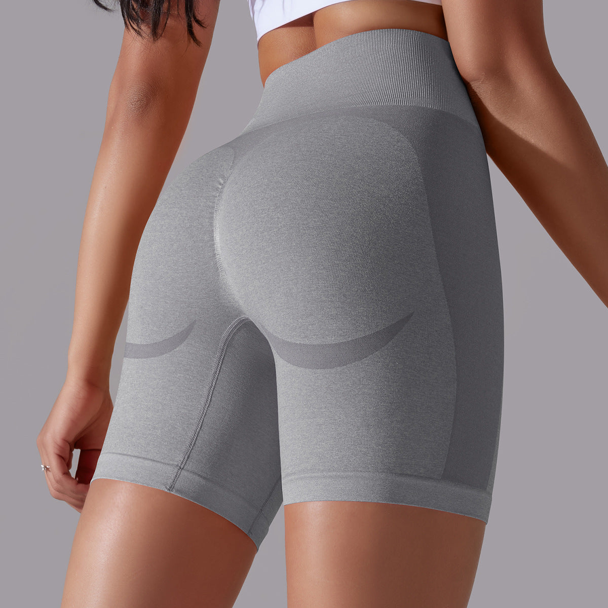 pantalones cortos de yoga de cintura alta para correr