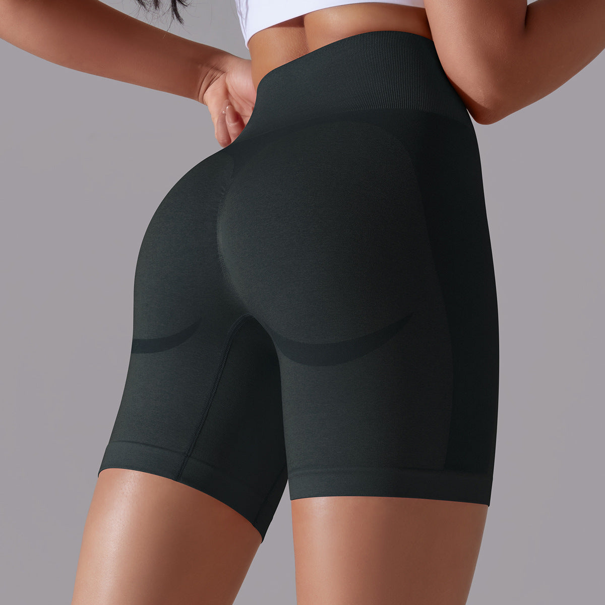 pantalones cortos de yoga de cintura alta para correr